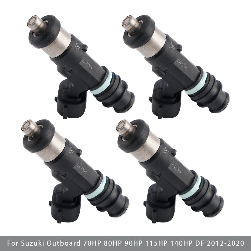 Suzuki Outboard 70 80 90 115 140 HP DF 4PC 15710-82K50 EAT314 Fuel Injector