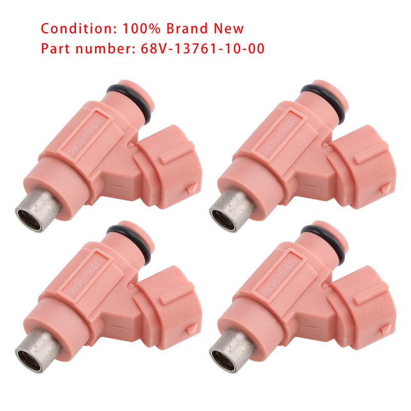 Yamaha Outboard 115HP F115JA F115LA 2011-2014 4PC 68V-13761-10-00 Fuel Injector