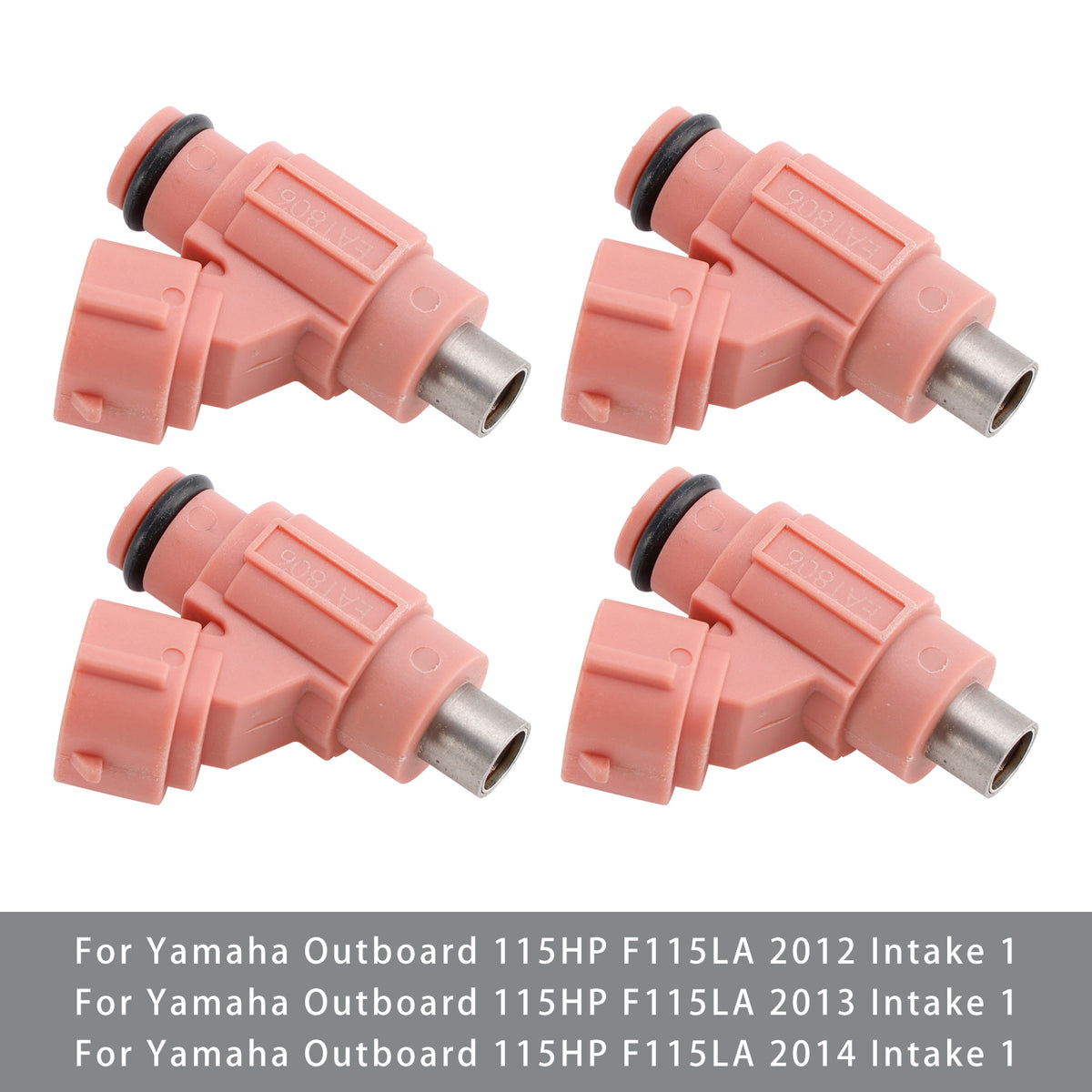 Yamaha Outboard 115HP F115JA F115LA 2011-2014 4PC 68V-13761-10-00 Fuel Injector