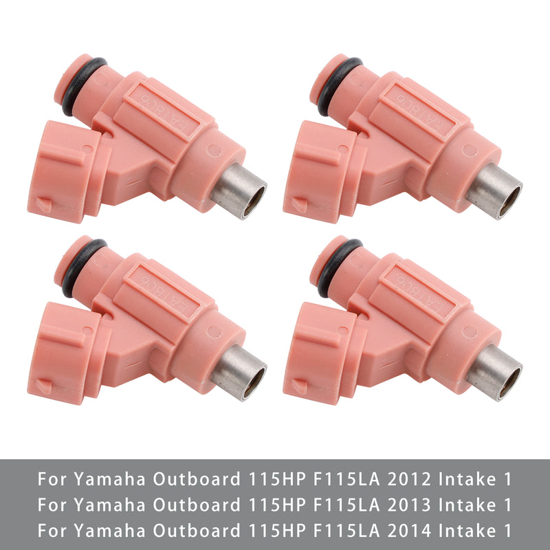Yamaha Outboard 115HP F115JA F115LA 2011-2014 4PC 68V-13761-10-00 Fuel Injector