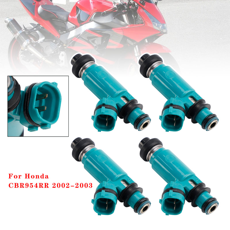 Honda CBR900RR 2002-2003 CBR954RR 2002-2006 RVT1000R 4PC 16450-MCJ-752 Fuel Injectors
