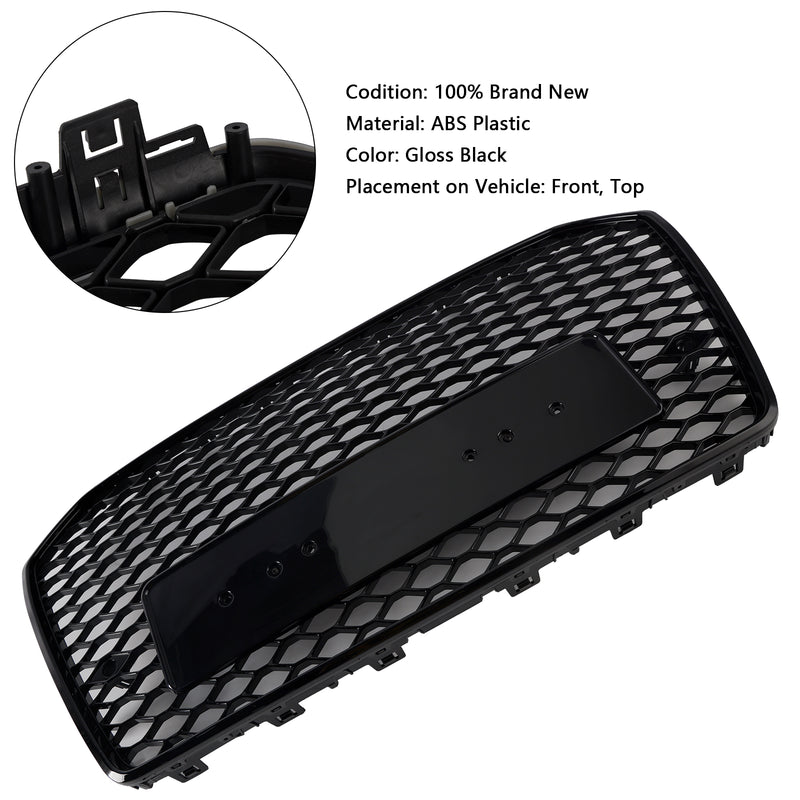 2016-2018 Audi A6 S6 C7 Black RS6 Style Front Honeycomb Mesh Grill