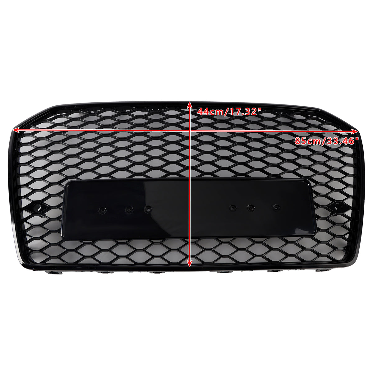 2016-2018 Audi A6 S6 C7 Black RS6 Style Front Honeycomb Mesh Grill