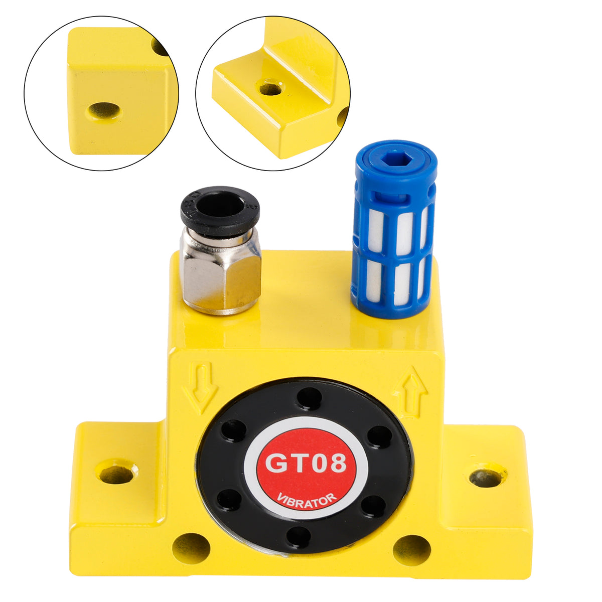 Pneumatic Turbine Vibrators GT08 1/8" Silent Golden Industrial Vibrator