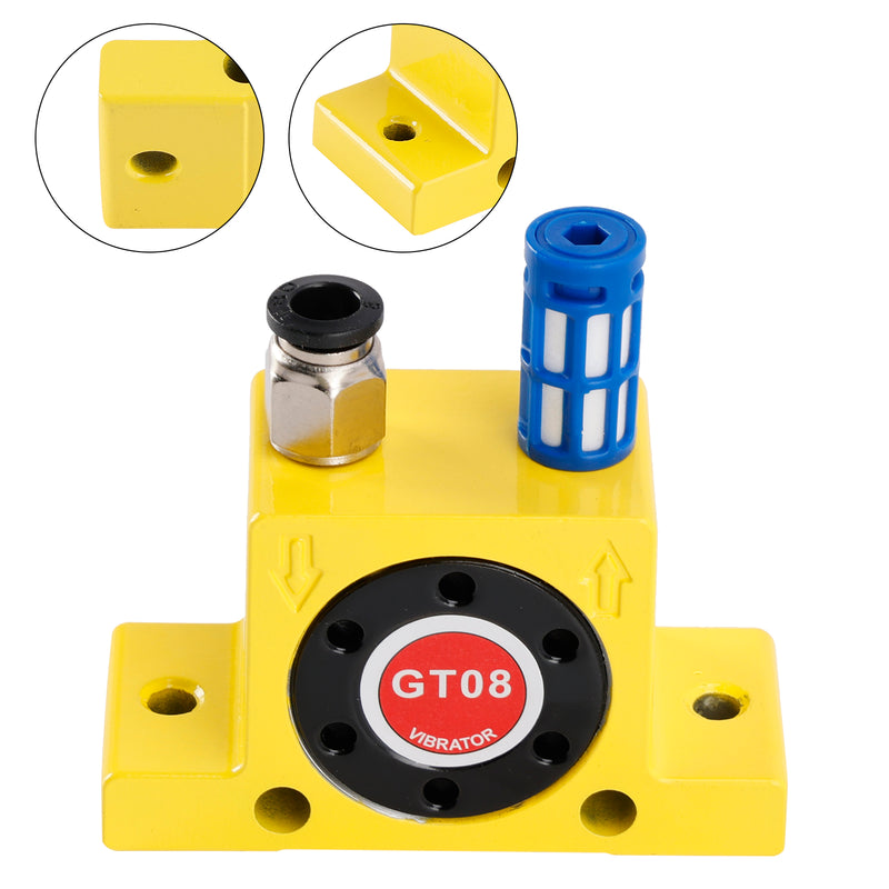 Pneumatic Turbine Vibrators GT08 1/8" Silent Golden Industrial Vibrator