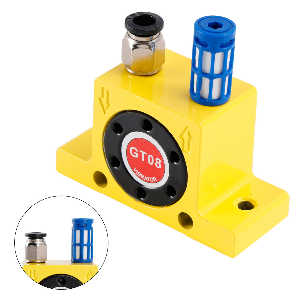 Pneumatic Turbine Vibrators GT08 1/8" Silent Golden Industrial Vibrator
