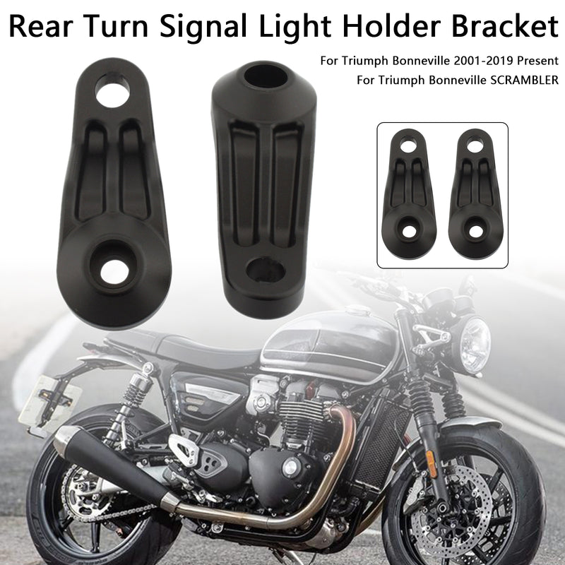 Bonneville SE T100 T120 Black Rear Turn Signal Light Holder Bracket