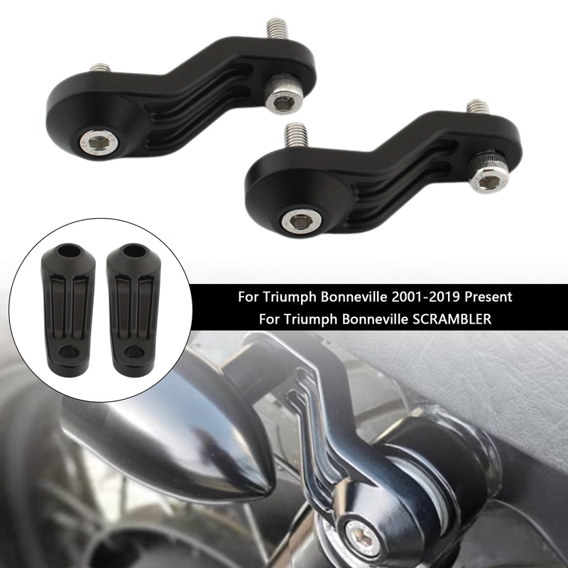 Bonneville SE T100 T120 Black Rear Turn Signal Light Holder Bracket