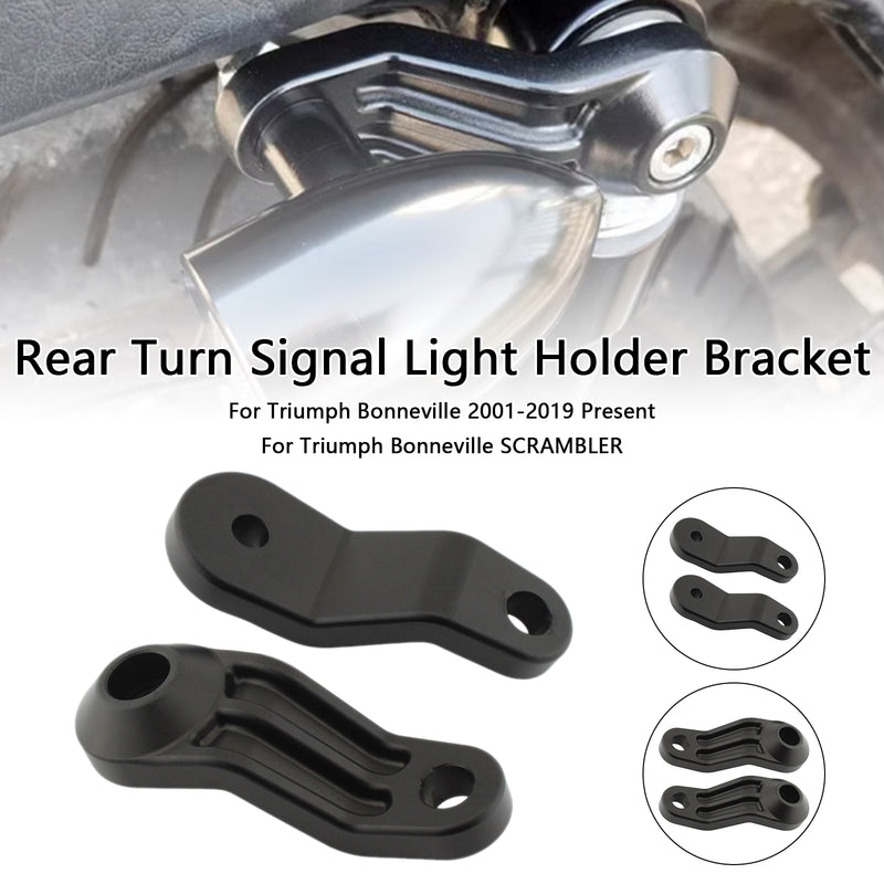 Bonneville SE T100 T120 Black Rear Turn Signal Light Holder Bracket