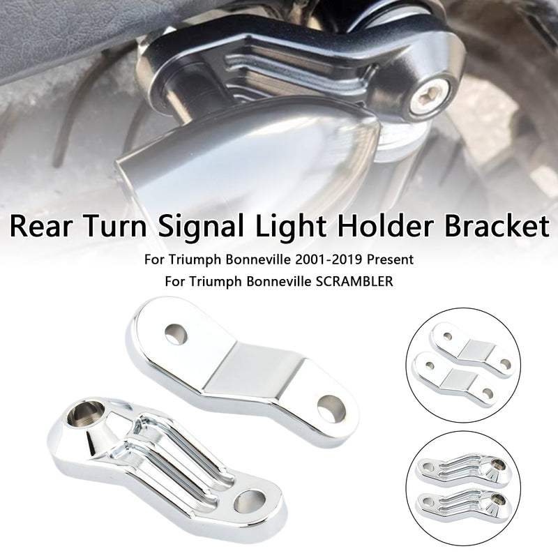 Bonneville SE T100 T120 Chrome Rear Turn Signal Light Holder Bracket