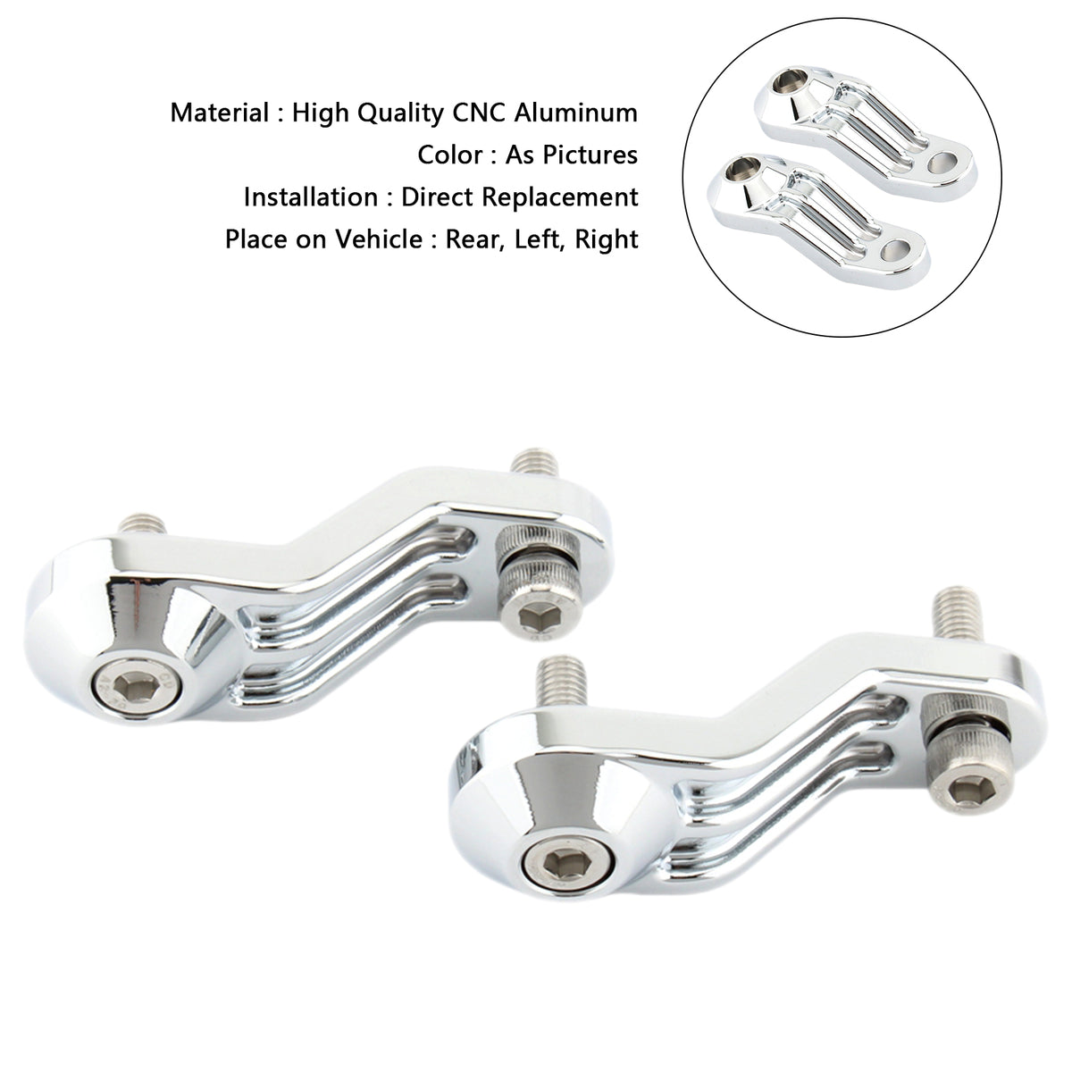 Bonneville SE T100 T120 Chrome Rear Turn Signal Light Holder Bracket