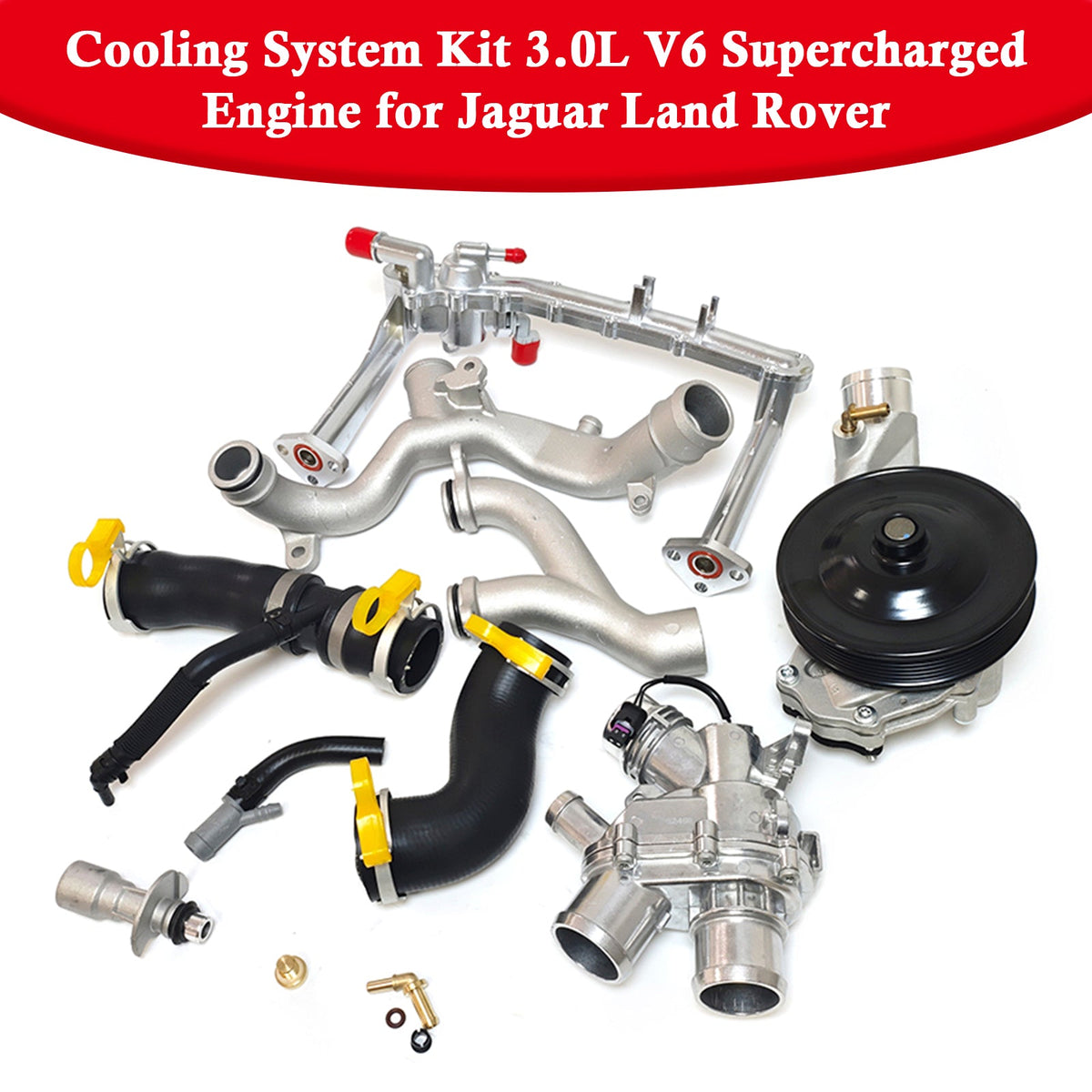 Jaguar Land Rover Cooling System Kit 3.0L V6 Supercharged Engine