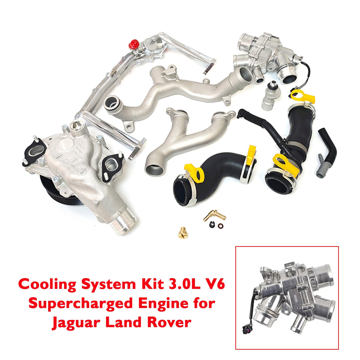 Jaguar Land Rover Cooling System Kit 3.0L V6 Supercharged Engine