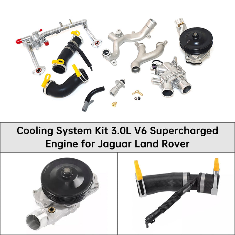 Cooling System Kit 3.0L V6 Supercharged Engine for Jaguar Land Rover
