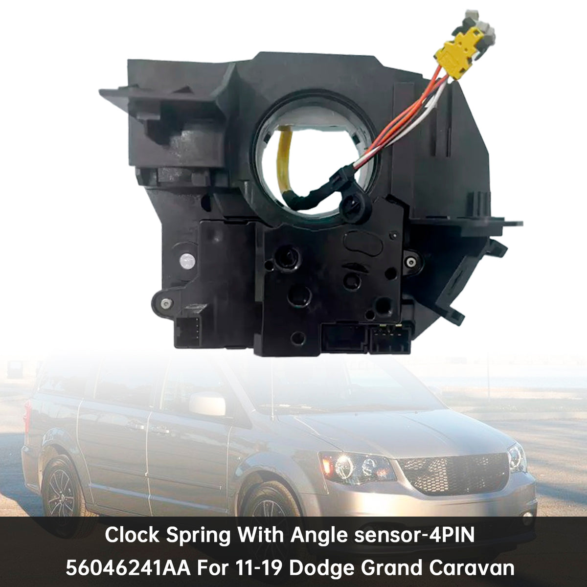 Dodge Grand Caravan Voyager RT Clock spring with Angel Sensor-4PINS 56046241AA