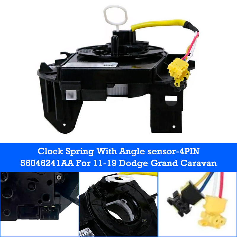 Dodge Grand Caravan Voyager RT Clock spring with Angel Sensor-4PINS 56046241AA