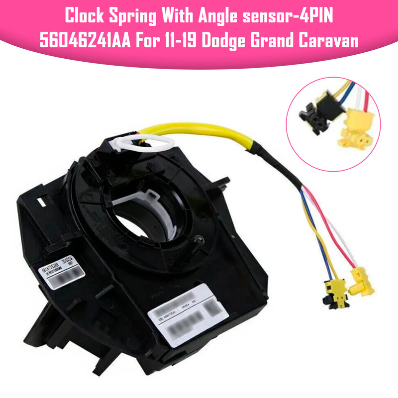 Dodge Grand Caravan Voyager RT Clock spring with Angel Sensor-4PINS 56046241AA