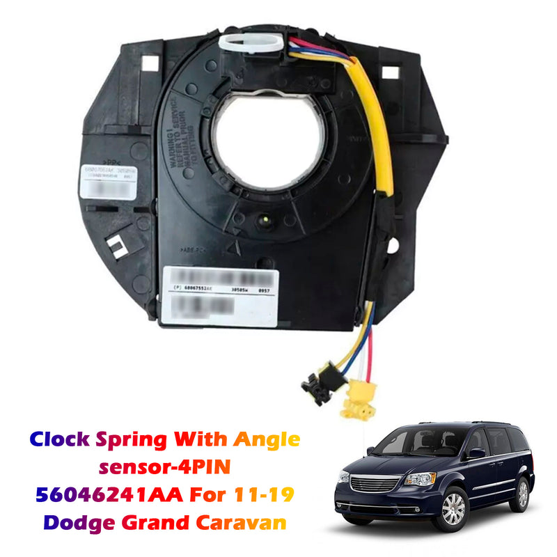 Dodge Grand Caravan Voyager RT Clock spring with Angel Sensor-4PINS 56046241AA