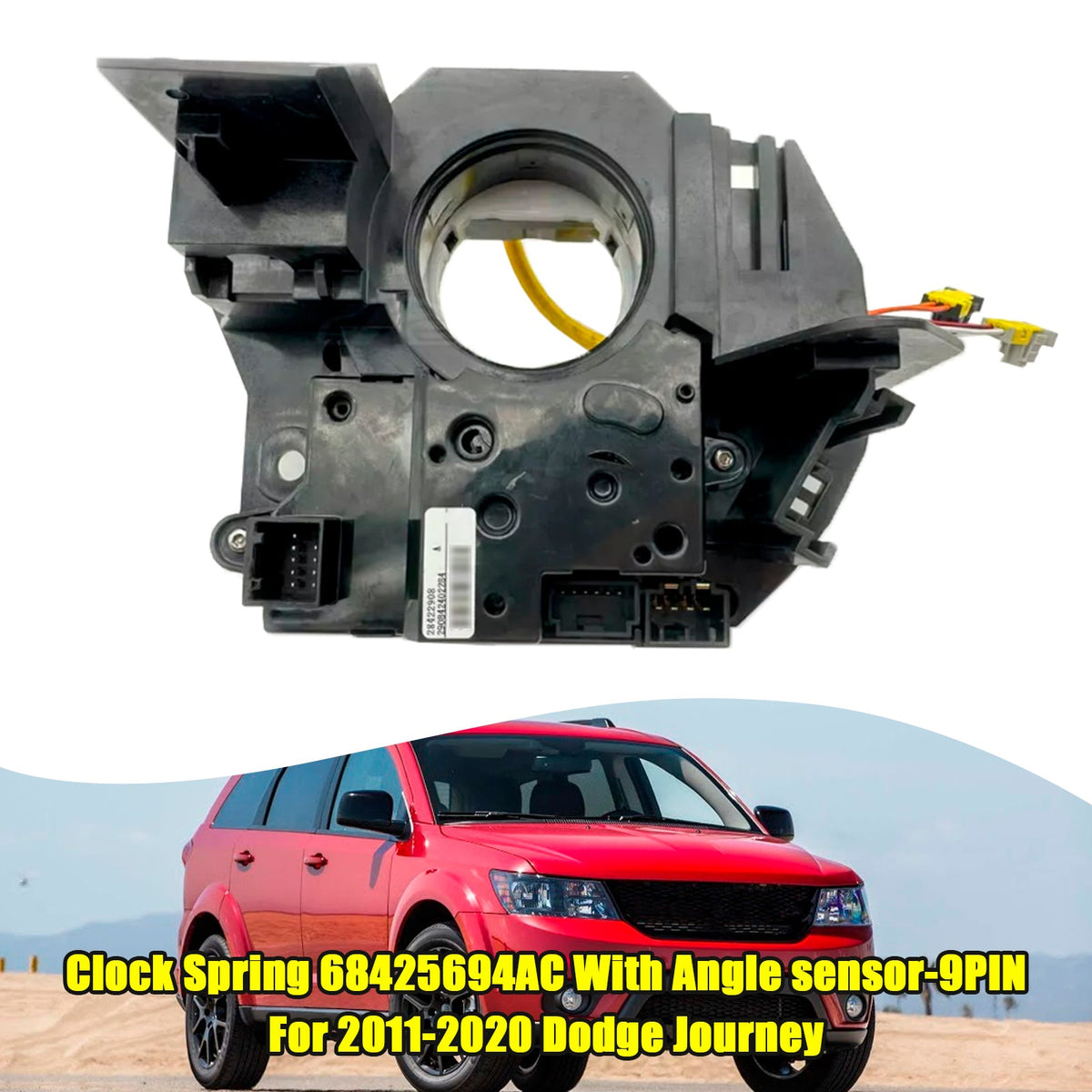 Clock Spring 68425694AC For Dodge Journey 2011-2020 With Angle sensor-9PIN