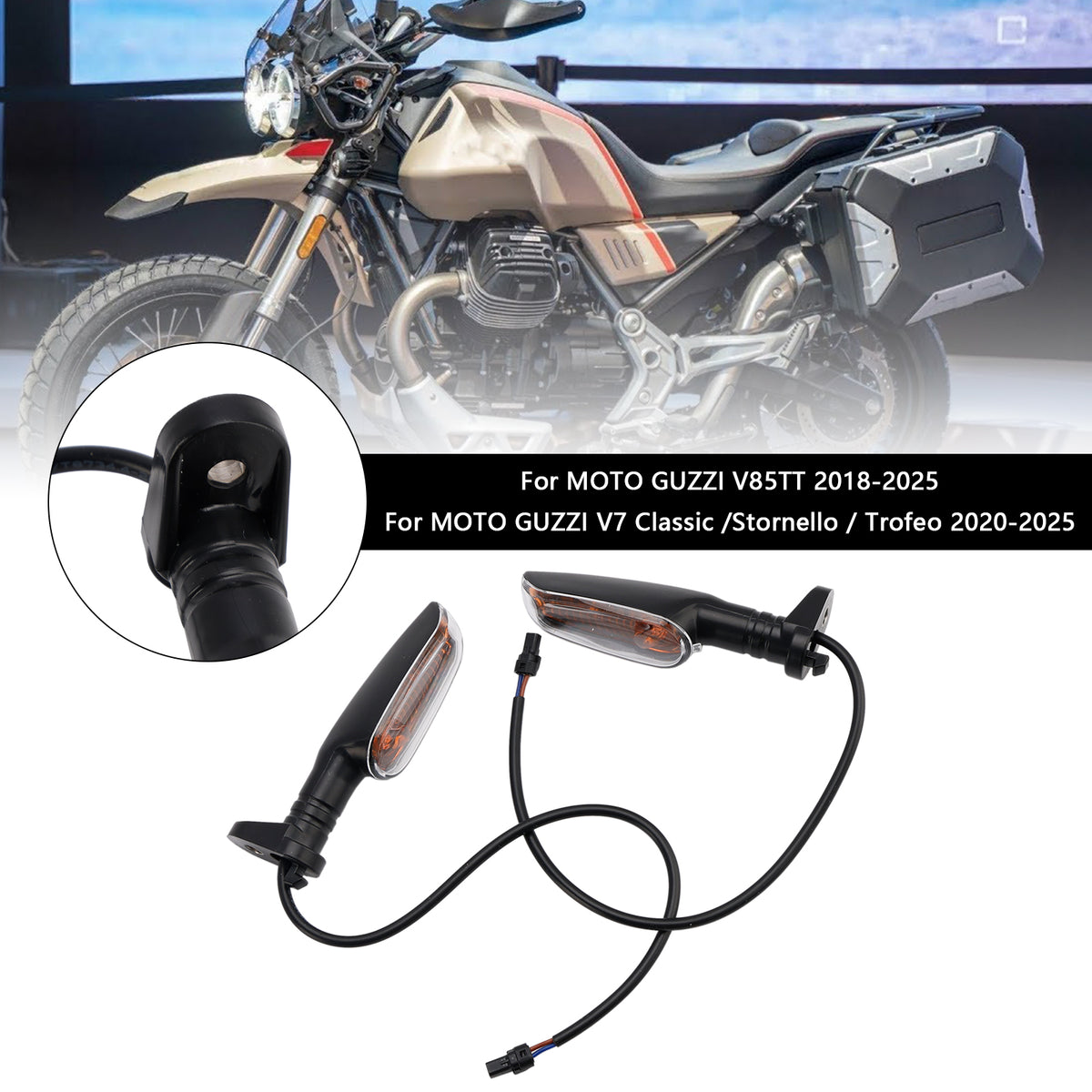 MOTO GUZZI V7 V9 V100 V85TT Stelvio Turn Signal Lights Indicator Lamp