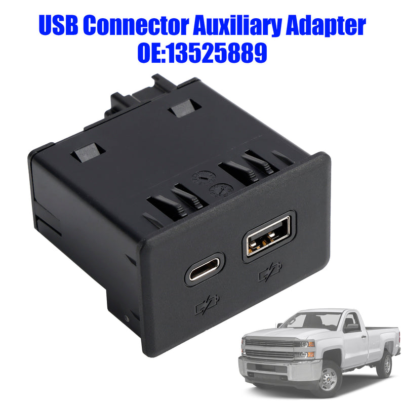 Silverado Sierra 1500 2500 3500 USB Connector Auxiliary Adapter 13525889