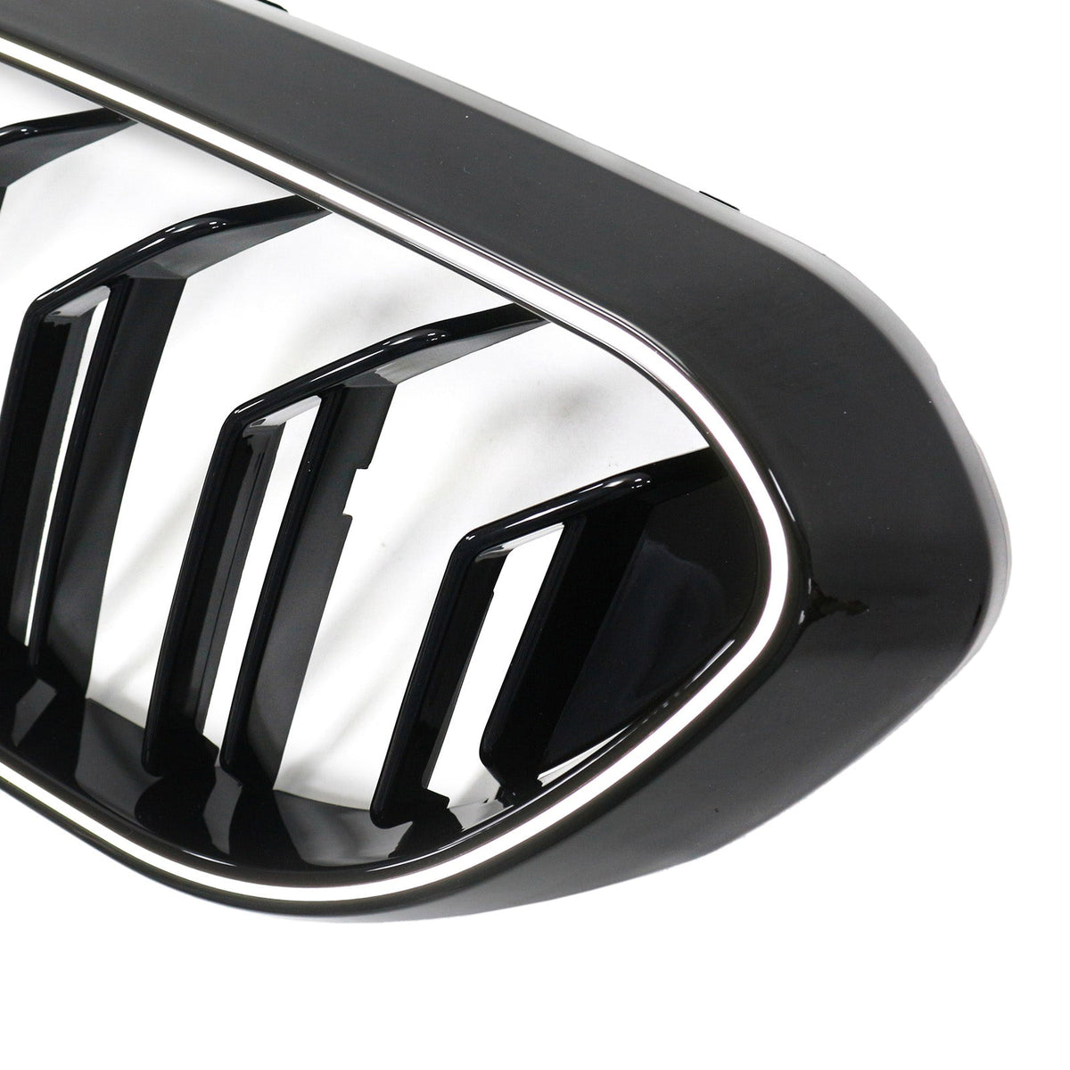 BMW 5 Series G30 G31 2017-2020 Gloss Black Double Slat Front Kidney Grill