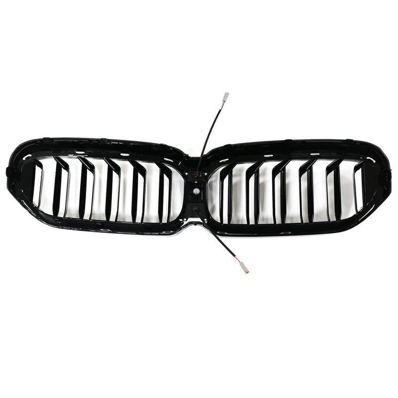 BMW 5 Series G30 G38 2021-2024 Gloss Black Double Slat Front Kidney Grill