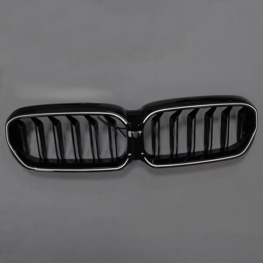 BMW 5 Series G30 G38 2021-2024 Gloss Black Double Slat Front Kidney Grill