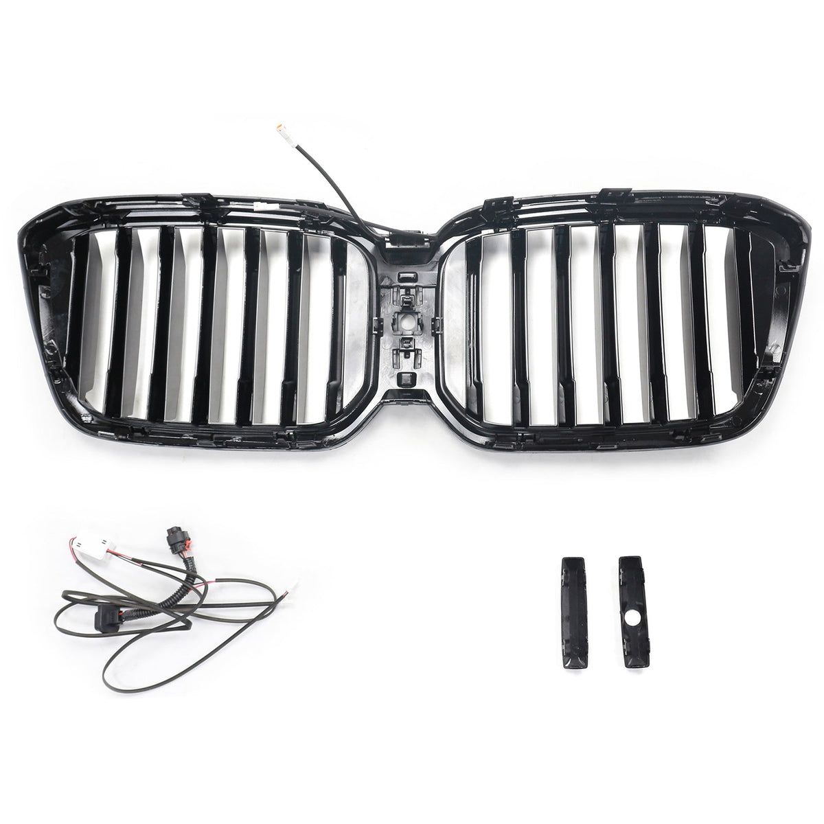 2022-2025 BMW X3 G01 X4 G02 With Camera Hole Glossy Black Front Bumper Kidney Grill