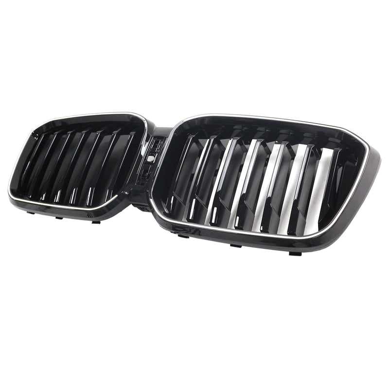 BMW X3 G01 X4 G02 2022-2025 Glossy Black Front Bumper Kidney Grill