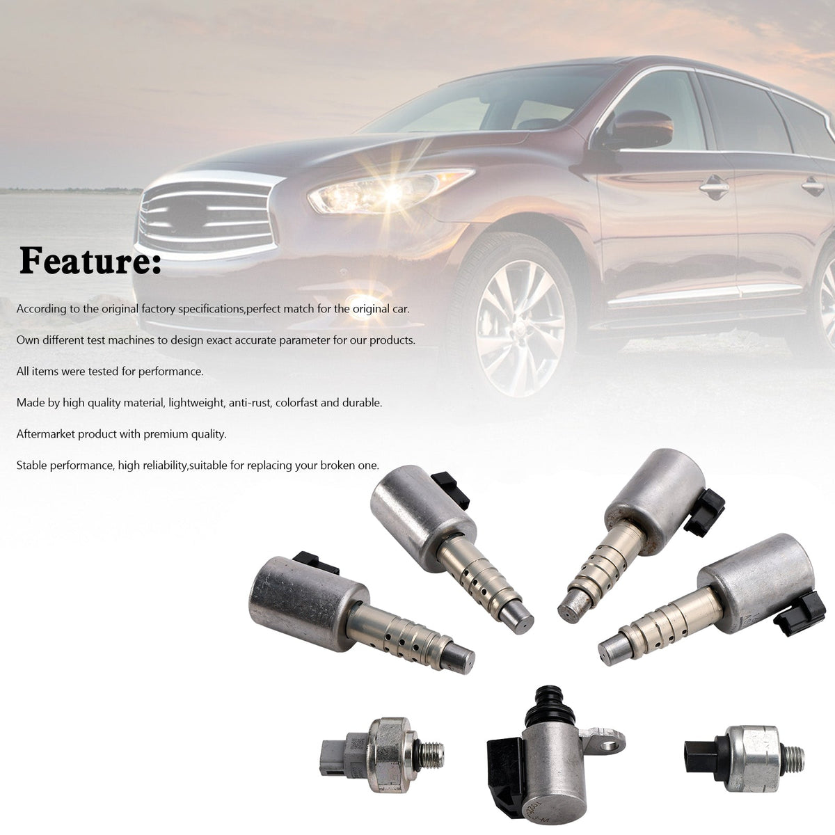 Infiniti JX35 Nissan JF016E JF017E CVT Transmission Solenoids Kit