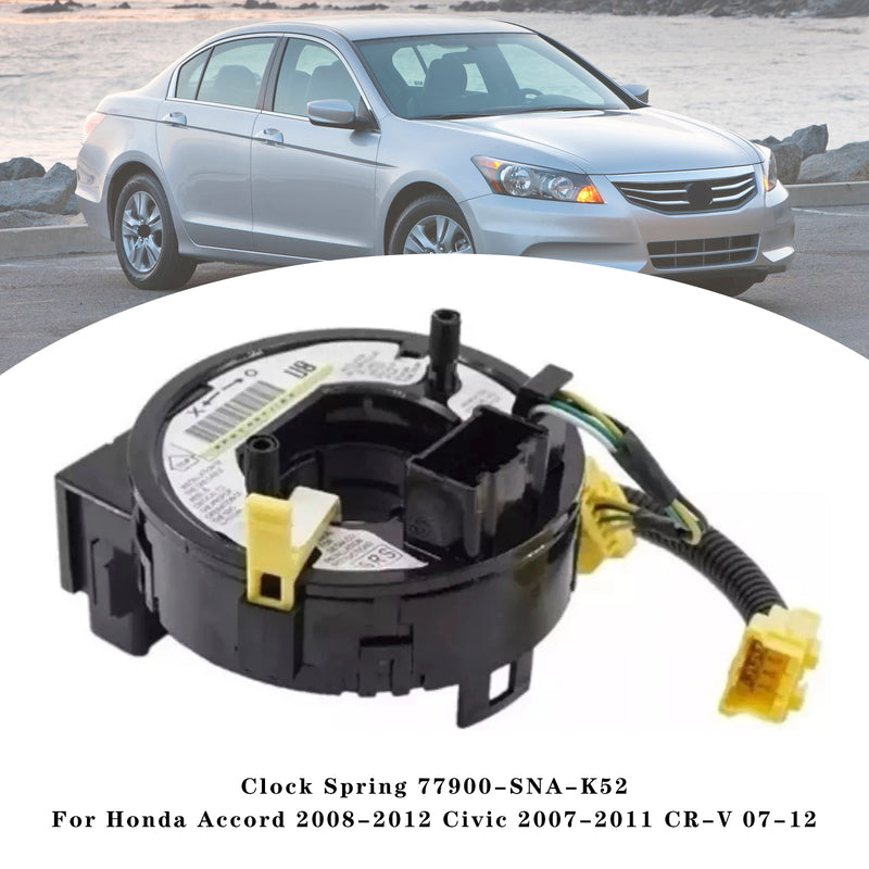 Honda Accord 2008-2012 Civic 2007-2011 CR-V 2007-2012 Clock Spring 77900-SNA-K52