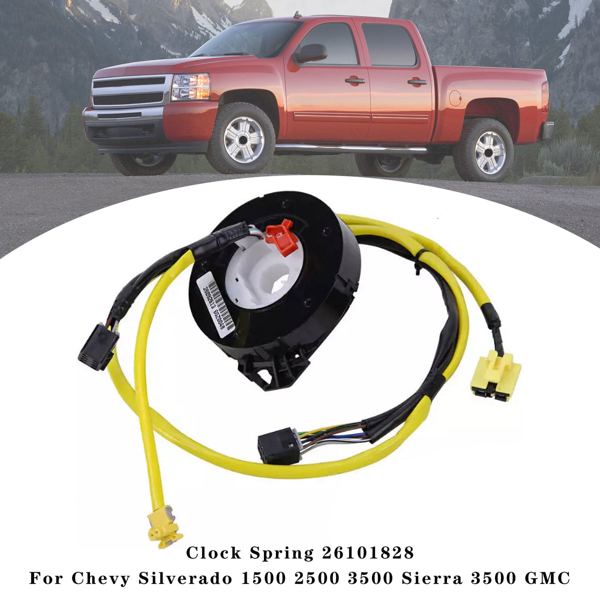 Chevy Silverado 1500 2500 3500 Sierra 3500 GMC Clock Spring 26101828