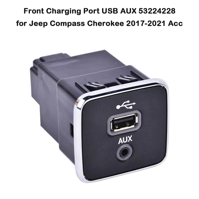 2017-2021 Jeep Compass Cherokee Acc Front Charging Port USB AUX 53224228