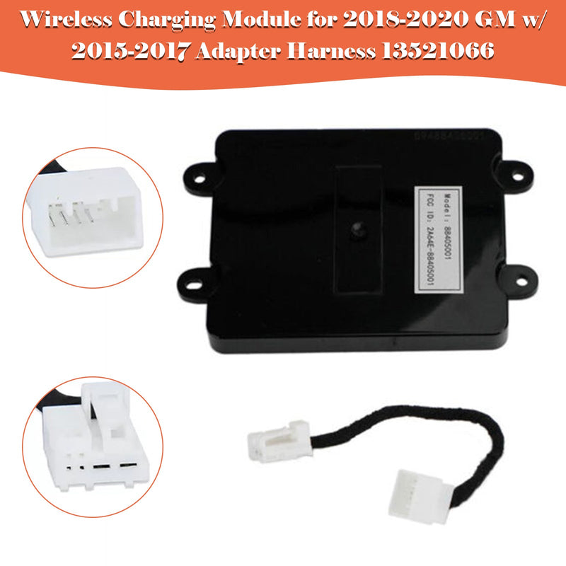 Wireless Charging Module for 2018-2020 GM w/ 2015-2017 Adapter Harness 13521066