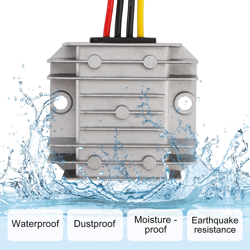 Waterproof DC/DC Converter Regulator 12V Step Up to 36V 2A 72W