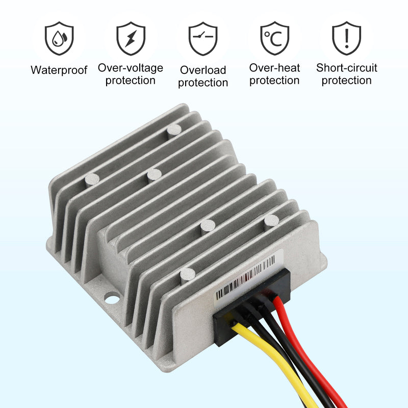 Waterproof DC/DC Converter Regulator 12V Step Up to 28V 10A 280W