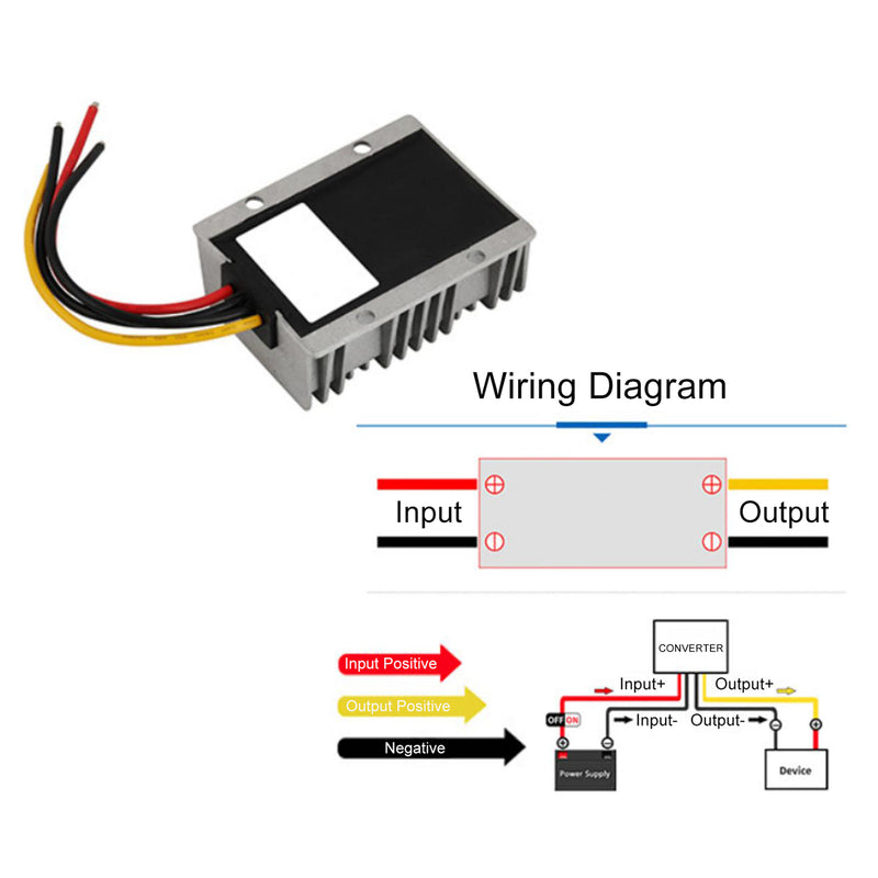 DC-DC 12V Step Up to 24V 15A 360W Car Power Supply Converter Regulator Waterproof