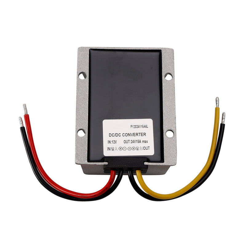 DC-DC 12V Step Up to 24V 15A 360W Car Power Supply Converter Regulator Waterproof