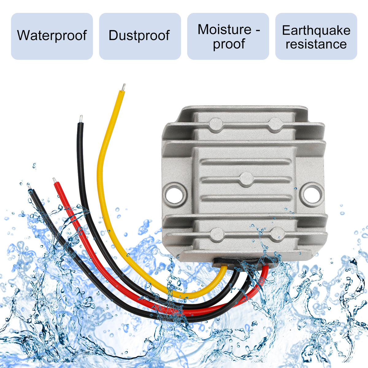 Waterproof DC/DC Converter Regulator 12V Step Up to 36V 2A 72W