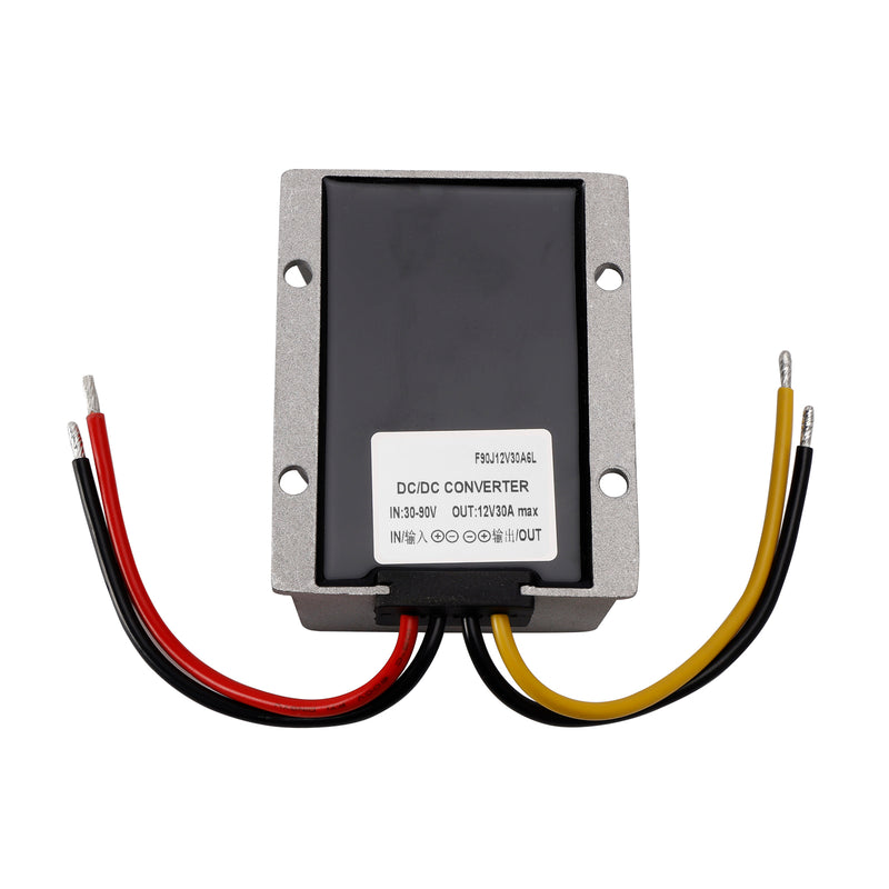 WaterProof 30-90V to 12V 30A 360W Step Down DC/DC Power Converter Regulator