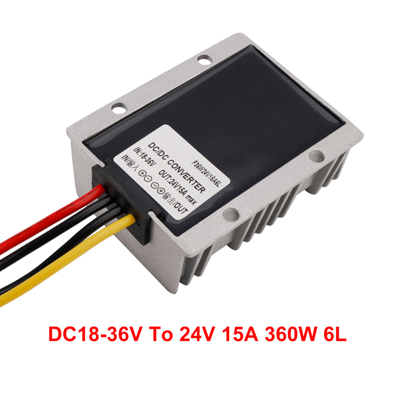 DC 18-36V Converter To DC 24V 15A Boost Buck Power Module Voltage Regulator