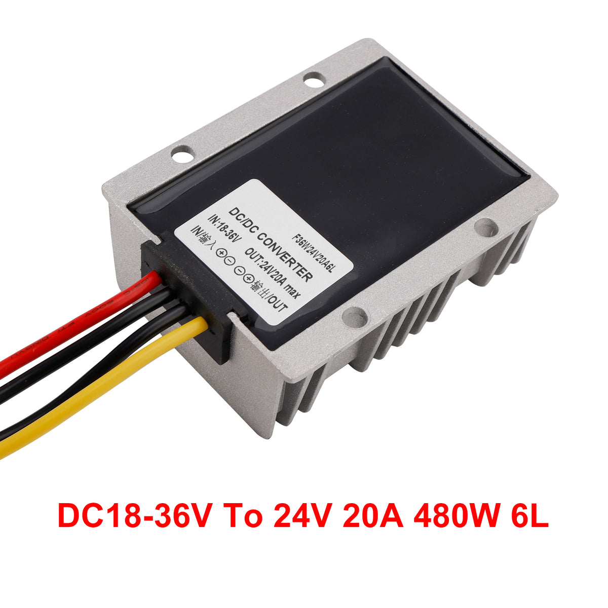 DC 18-36V Converter To DC 24V 20A Boost Buck Power Module Voltage Regulator