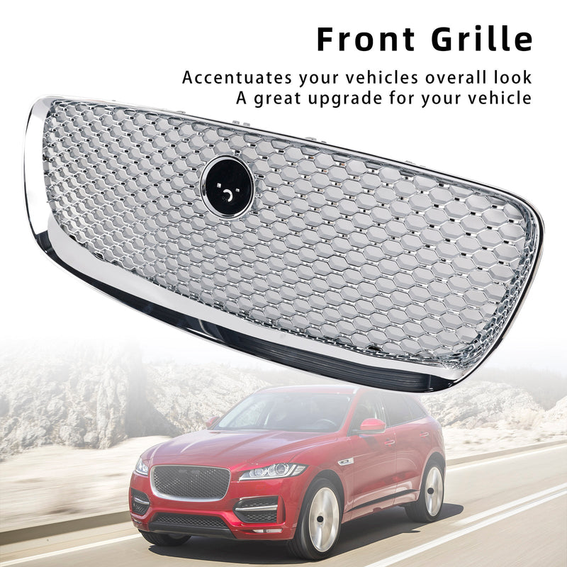 2016-2020 JAGUAR F-PACE X761 Chrome Front Bumper Grill Grille