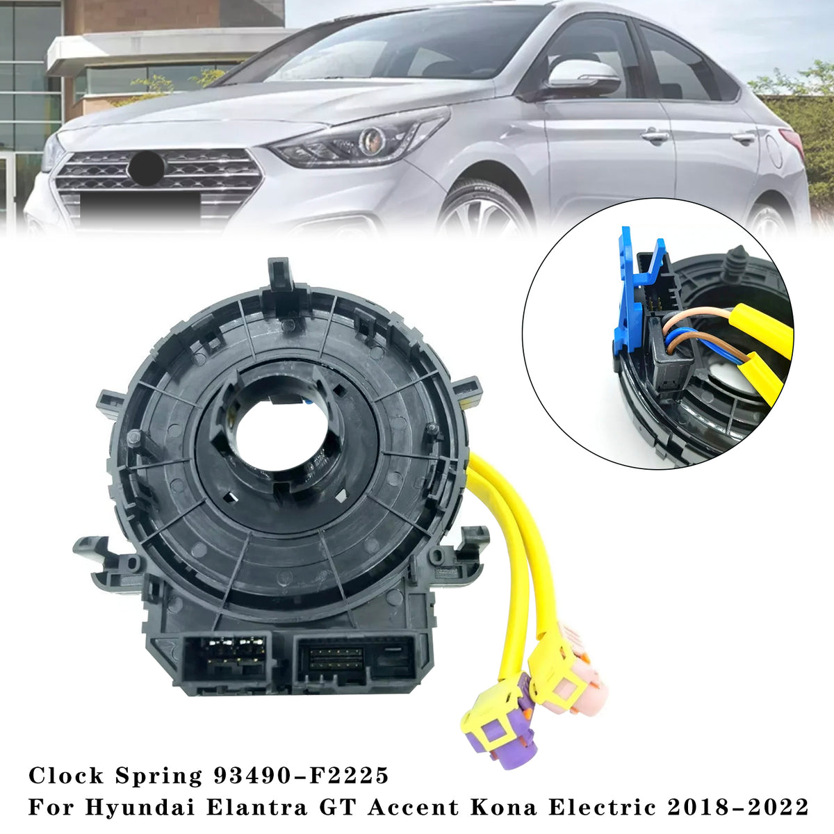 Hyundai Elantra GT Accent Kona Electric 2018-2022 Clock Spring 93490-F2225