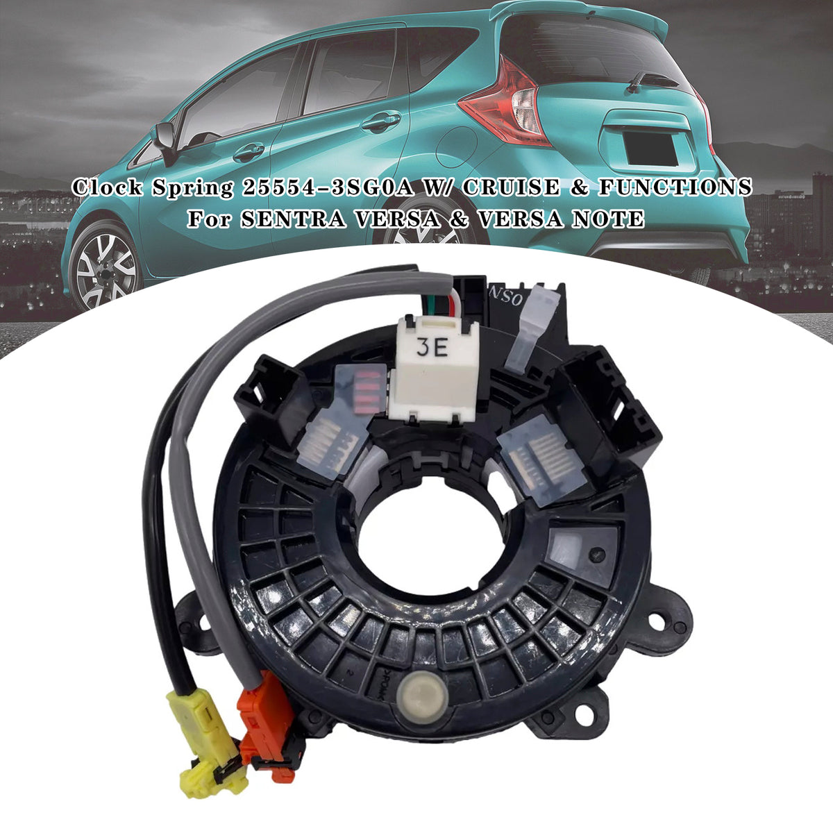 SENTRA VERSA & VERSA NOTE Clock Spring 25554-3SG0A W/ CRUISE & FUNCTIONS