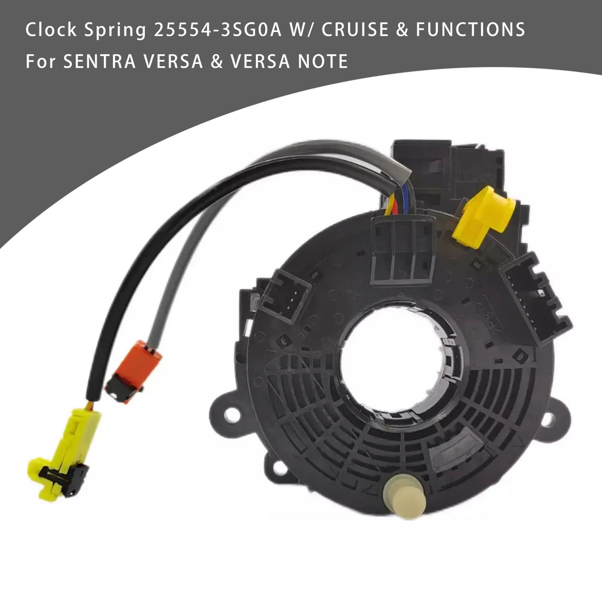 SENTRA VERSA & VERSA NOTE Clock Spring 25554-3SG0A W/ CRUISE & FUNCTIONS