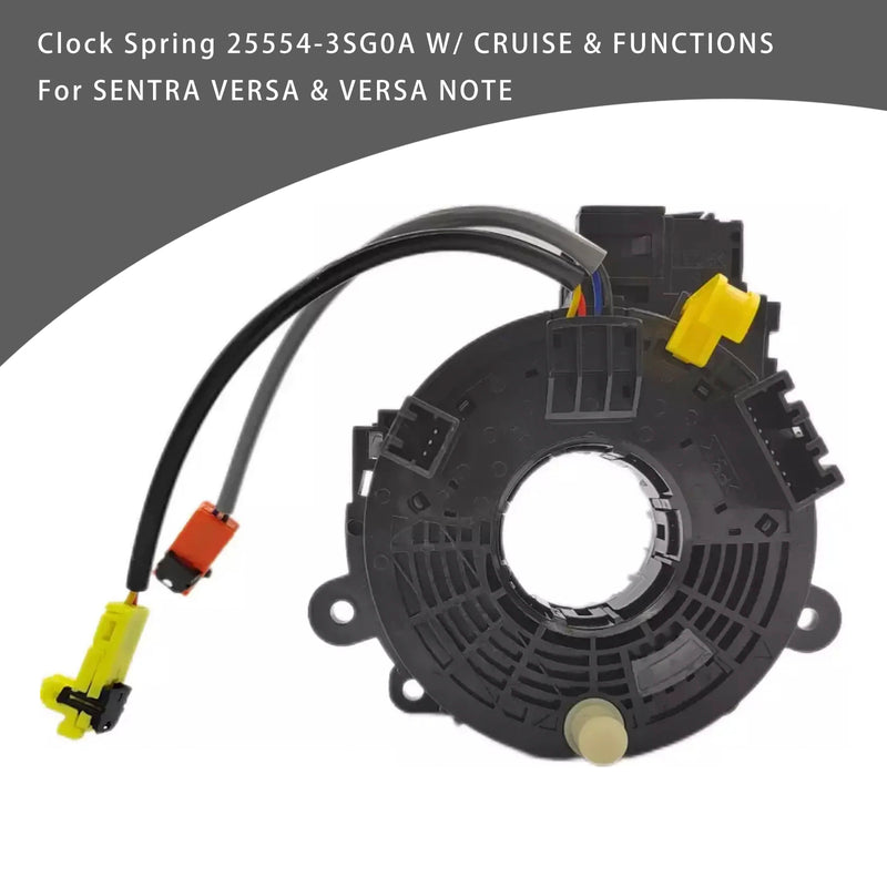 SENTRA VERSA & VERSA NOTE Clock Spring 25554-3SG0A W/ CRUISE & FUNCTIONS