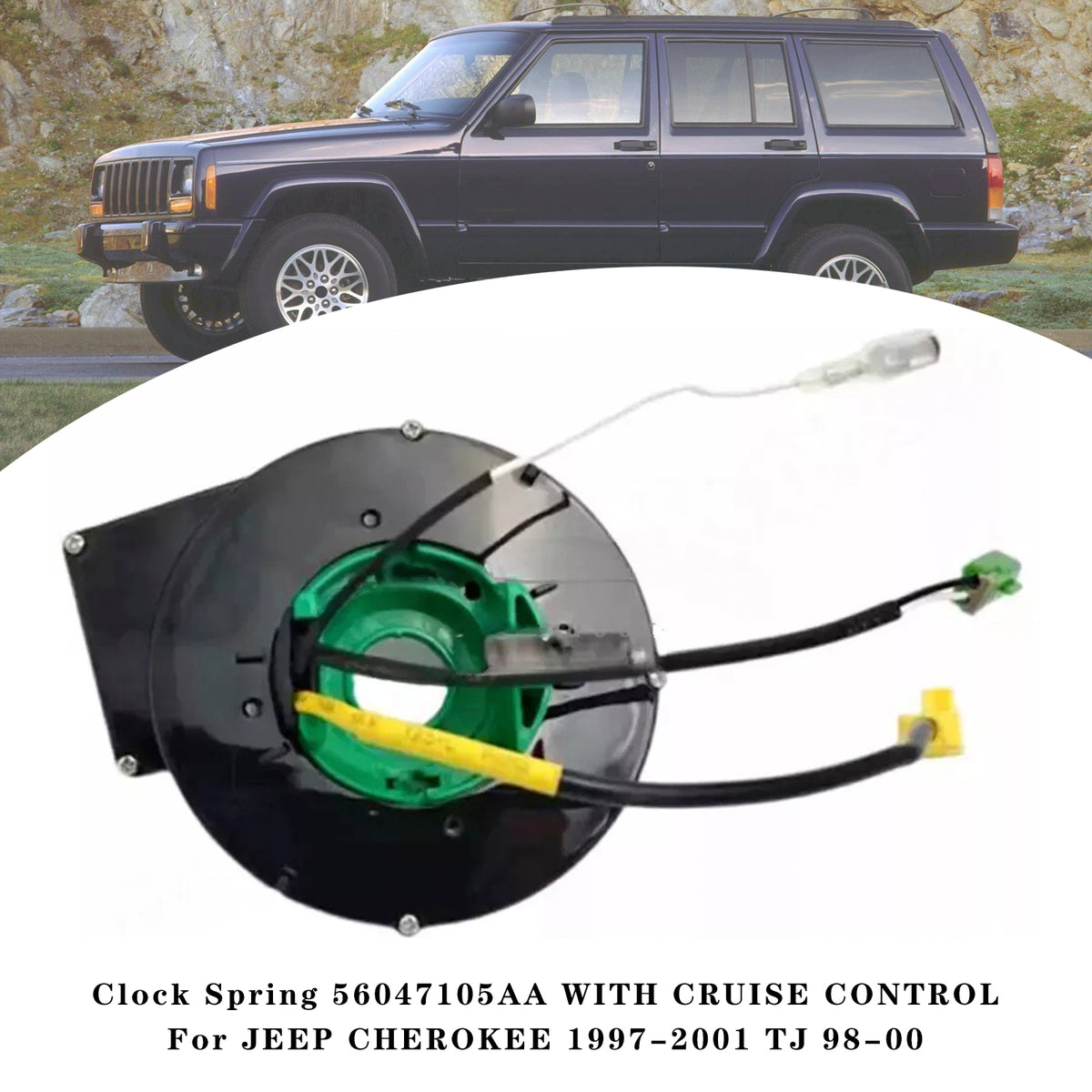 JEEP CHEROKEE 1997-2001 TJ 1998-2000 Clock Spring 56047105AA WITH CRUISE CONTROL
