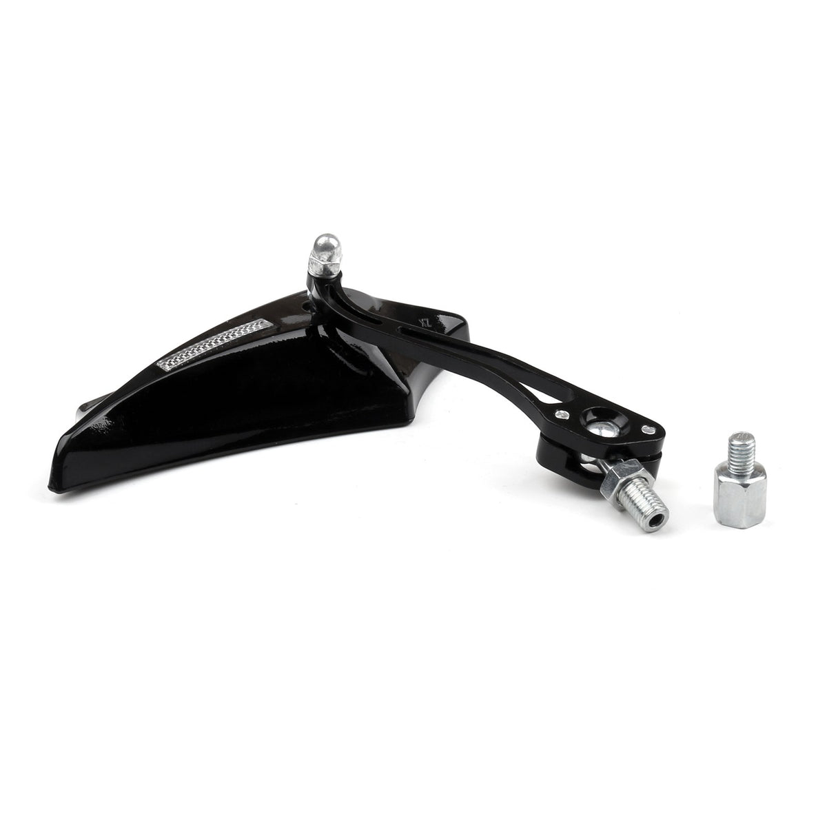 Motocycle Chopper Cruiser Street Dirt Bike Rear View Mirrors 8mm 10mm Black